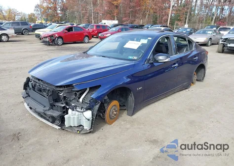 2018 Infiniti Q50 3.0T Red Sport 400 z USA, uszkodzony, nr VIN JN1FV7AR3JM480193